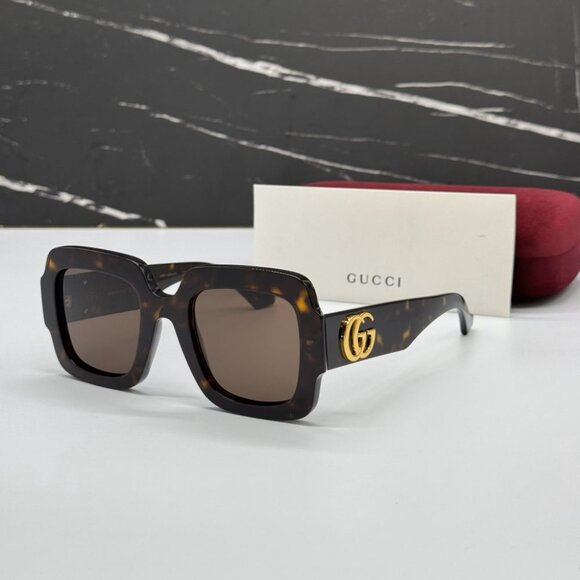 NEW GG1547S 002 GUCCI HAVANA WOMEN GUCCI SUNGLASSES - Picture 2 of 12